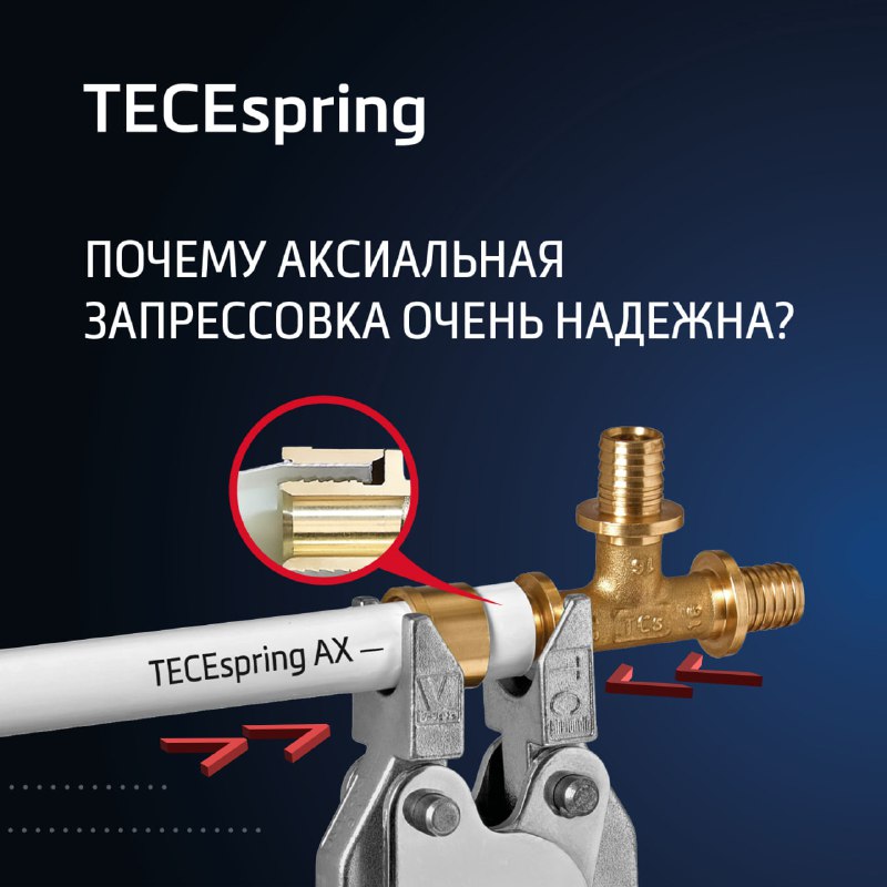 TECEspring AX: надёжная аксиальная трубопроводная система для профессионального монтажа