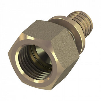 Соединение прямое с внутренней резьбой TECEflex 25 x Rp 3/4", латунь