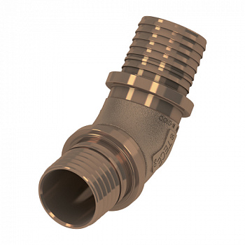 Уголок соединительный 45° TECEflex 25 x 25, бронза
