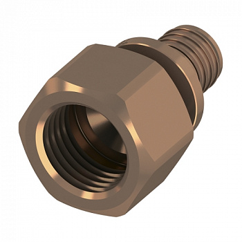 Соединение прямое с внутренней резьбой TECEflex 20 x Rp 3/4", бронза