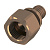 Соединение прямое с внутренней резьбой TECEflex 20 x Rp 3/4", бронза