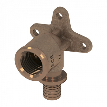 Уголок с настенным креплением TECEflex 25 x Rp 3/4", бронза