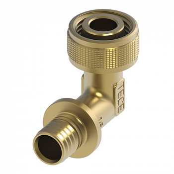 Быстросъемное соединение TECEflex 16 х 1/2", угловое, кремнистая бронза