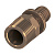 Соединение прямое с ниппелем TECEflex 20 x R 3/4", бронза